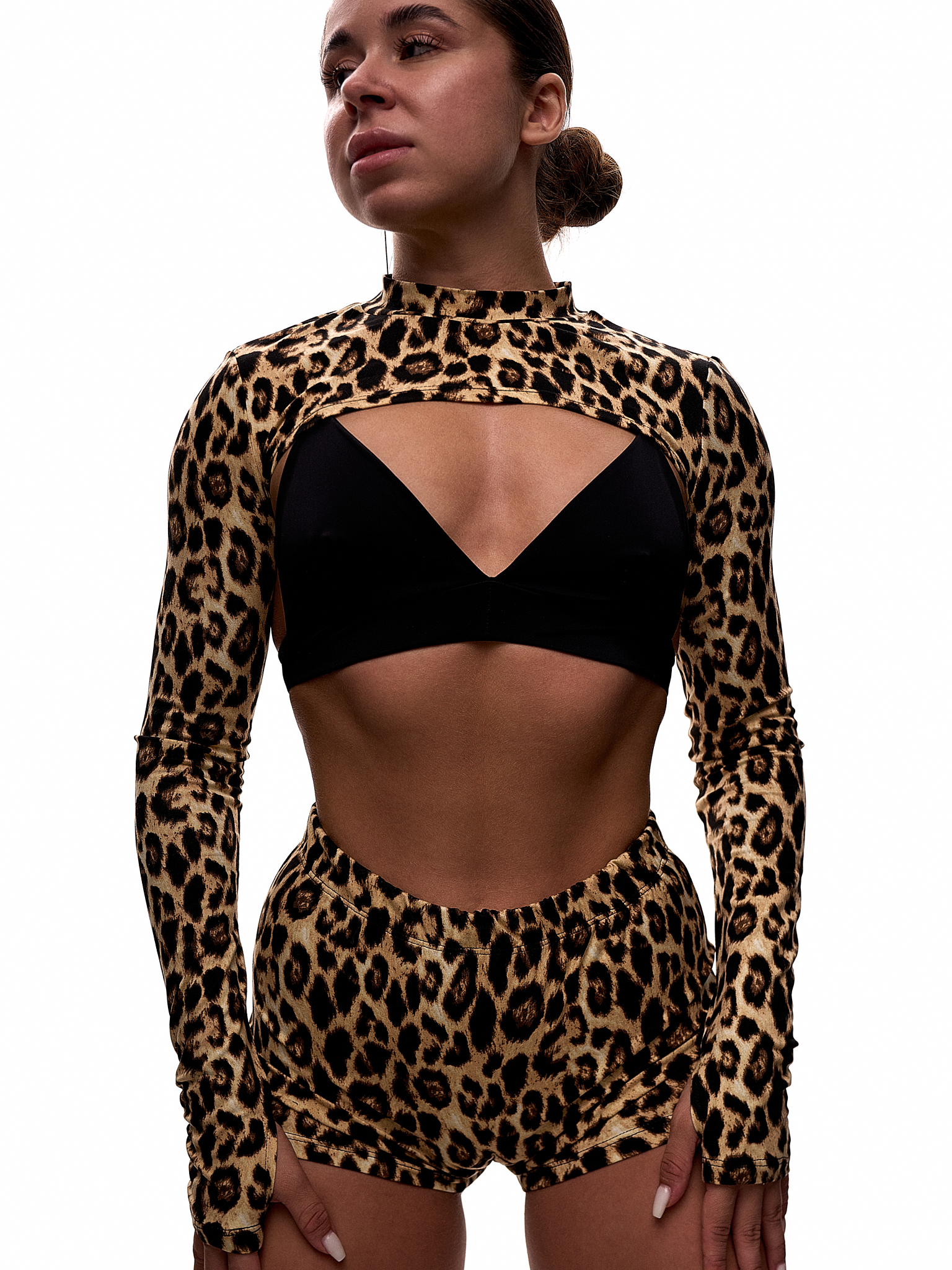 Леопардова болеро з віскози для танців